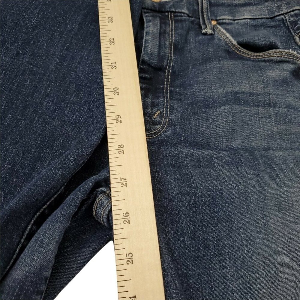 Mother Jeans 24 Blue High Waist Looker Ankle Fray Distressed Closer to The Edge - Picture 13 of 13